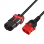 ACT Powercord C13 IEC Lock+ - C14 IEC Lock Dual Locking schwarz 1,5 m, PC3602