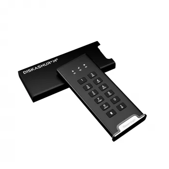 iStorage diskAshur M² SSD 2TB | Sichere tragbare SSD | FIPS 140-3 Level 3 konform | Common Criteria EAL 5+ | OS- & plattformunabhängig | GDPR, TAA konform | Brute-Force-Abwehr | Staub- und wassergeschützt