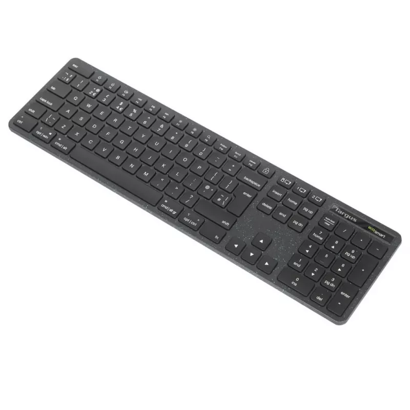 Targus EcoSmart AKB873FR Tastatur Universal RF Wireless + Bluetooth AZERTY Französisch Schwarz
