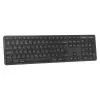 Targus EcoSmart AKB873FR Tastatur Universal RF Wireless + Bluetooth AZERTY Französisch Schwarz