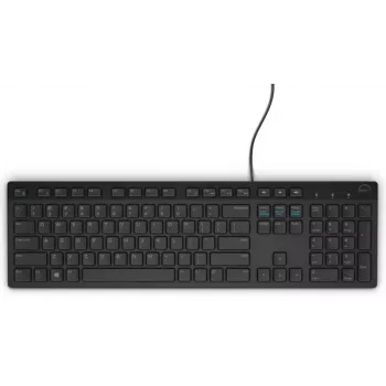 DELL Kabelgebundene Tastatur - KB216 - Französisch (AZERTY) - Schwarz, Full-Size (100%), Kabelgebunden, USB, AZERTY, Schwarz
