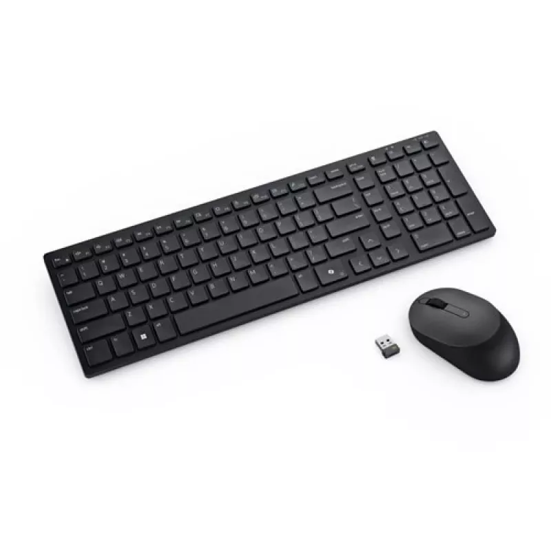DELL Pro Compact Silent Tastatur and Maus - KM555 - Pan-Nordic (QWERTY)