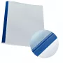 Leitz Bindehauben Thermo Leinen 3 mm, A4, Karton, Blau, Transparent, 30 Blatt, 240 g/m², 80 g/m²