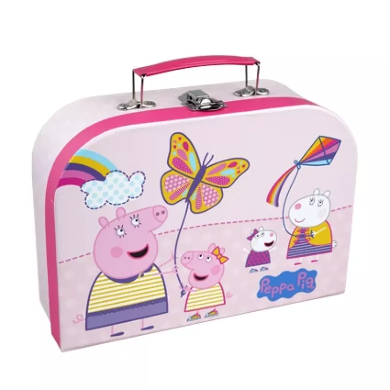 Barbo Toys Peppa Pig Koffer 3-teiliges Set sortiert Mehrfarbig Junge/Mädchen Tonnenförmige Tasche