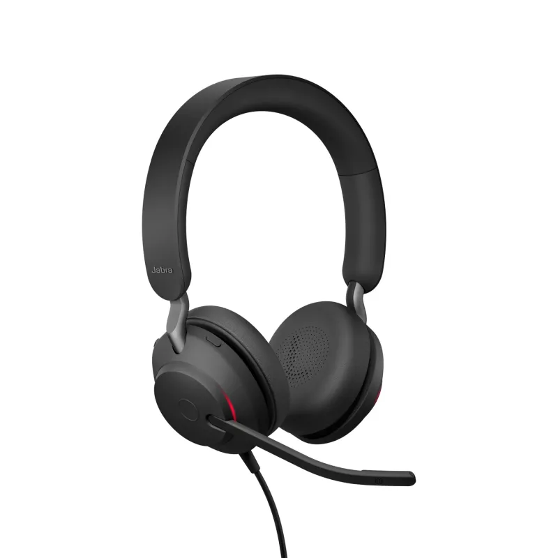 Jabra Evolve2 40 USB-C, UC Stereo, Kabelgebunden, Büro/Callcenter, 20 - 20000 Hz, 188 g, Headset, Schwarz
