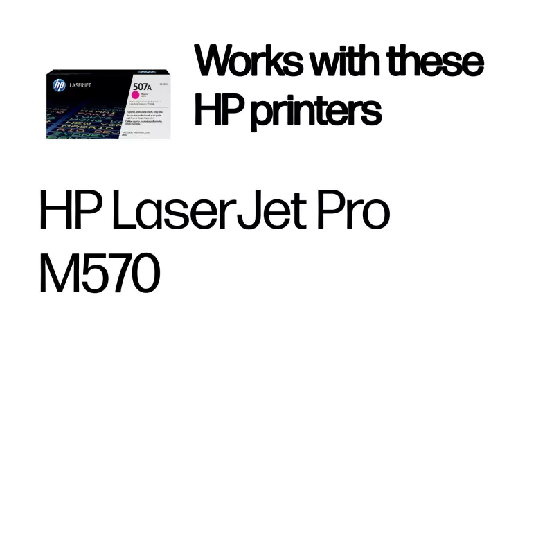 HP 507A Magenta Original LaserJet Tonerkartusche, 6000 Seiten, Magenta, 1 Stk.