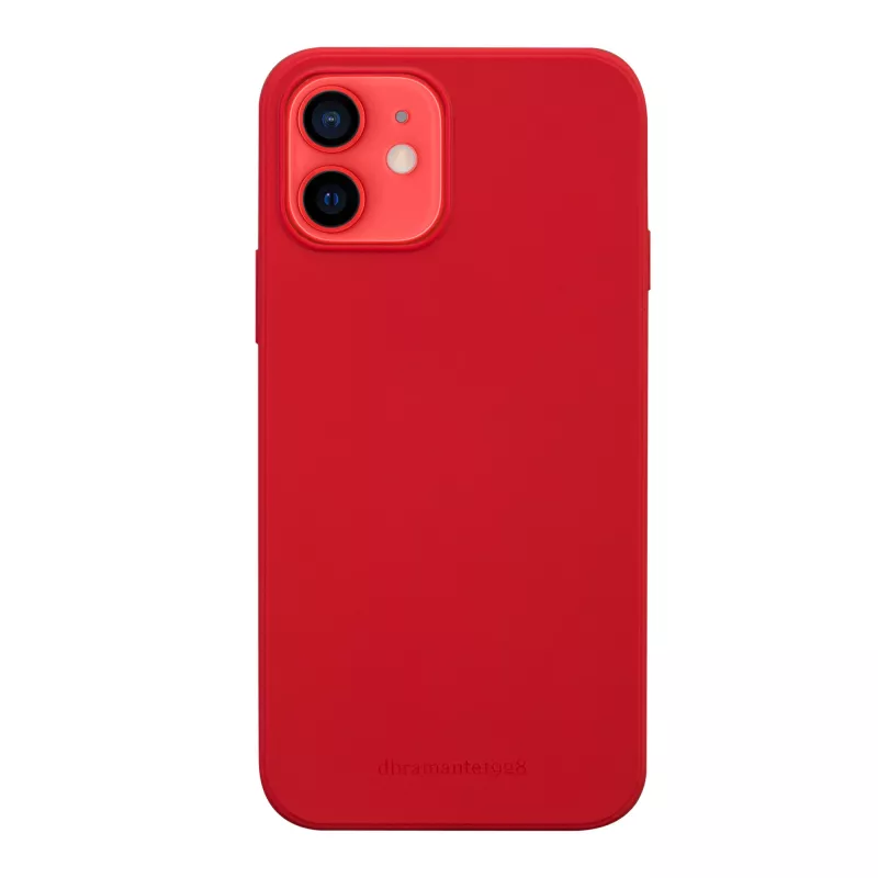 dbramante1928 Greenland Lederhülle für iPhone 12 mini — Rot, passend für 5,4 Zoll