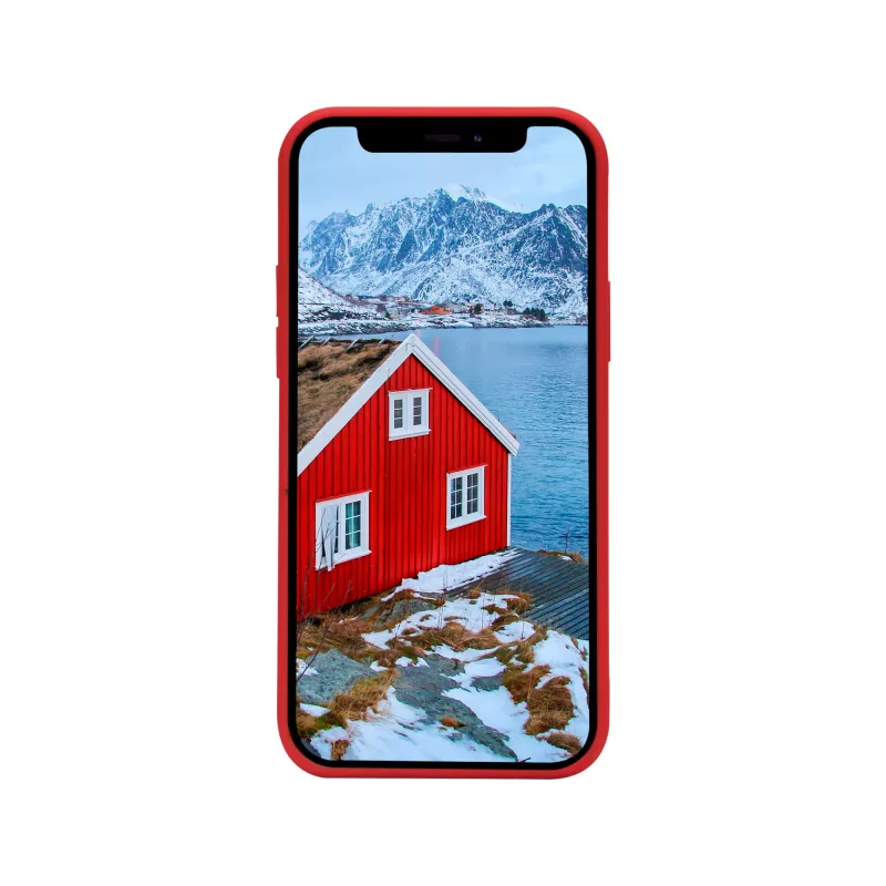 dbramante1928 Greenland Lederhülle für iPhone 12 mini — Rot, passend für 5,4 Zoll