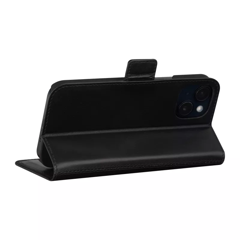 Folio-Case dbramante1928 Copenhagen für iPhone 15 Plus – Schwarz, 3 Kartenfächer