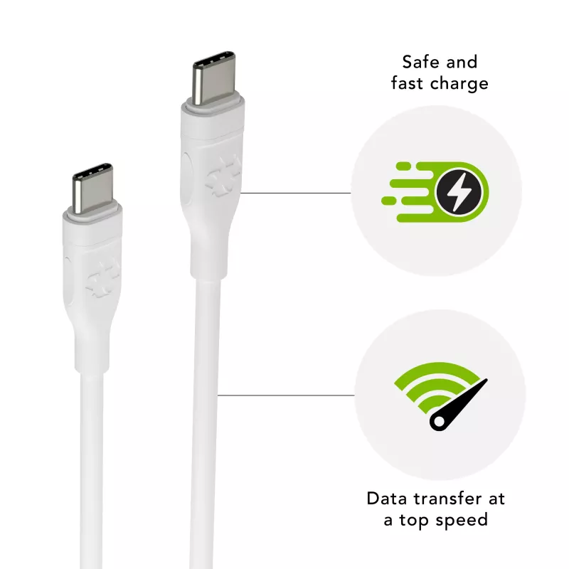 USB-C-auf-USB-C-Kabel dbramante1928 Bulk Kabel 1,2 m, 0,48 Gbit/s, Weiß