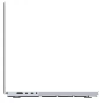 Abdeckung für MacBook Pro 16 Zoll (M4 2024 / M3 2023) von d bramante — Iceland Clear, passend für 40,6 cm Bildschirm, 348 g