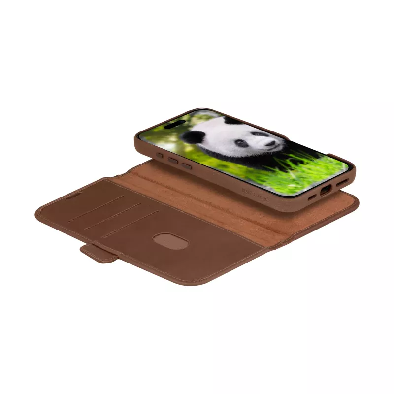 dbramante1928 Lynge MagSafe - iPhone 16 Plus - Dark Tan, Folio, Apple, iPhone 16 Plus, 17 cm (6.7 Zoll), Tan