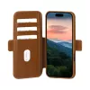 dbramante1928 Copenhagen genarbte Leder-Flipcase für iPhone 17 Pro Max, tan