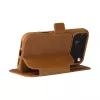 dbramante1928 Copenhagen genarbte Leder-Flipcase für iPhone 17 Pro Max, tan