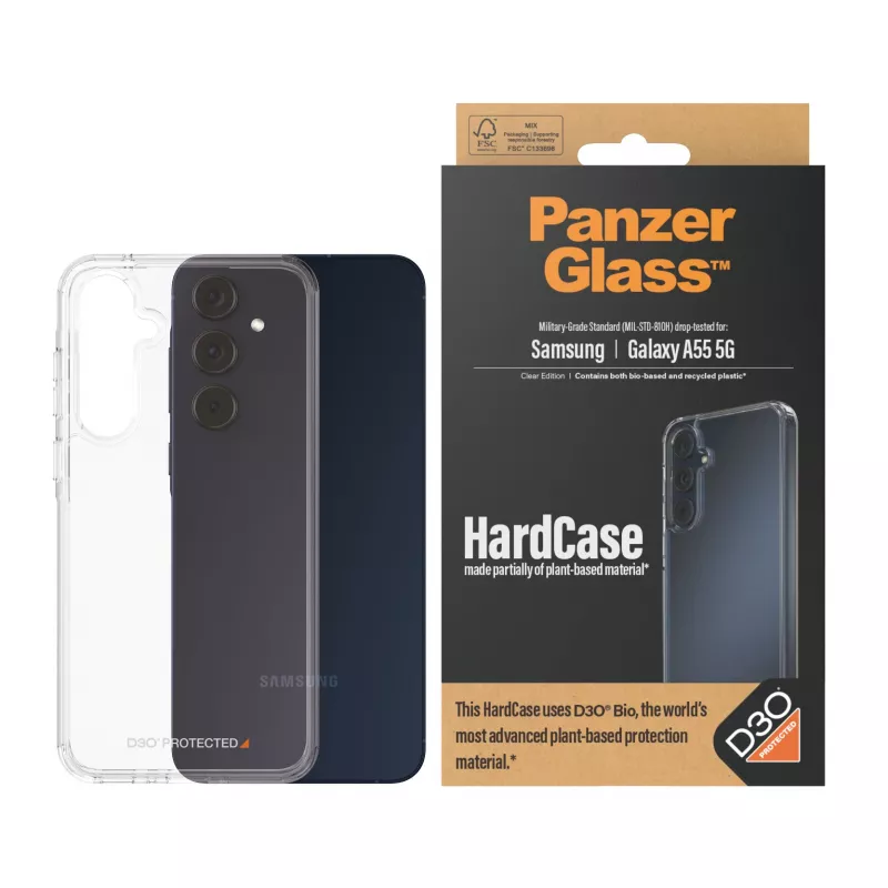 PanzerGlass ® HardCase Transparent mit D3O® Samsung Galaxy A55 5G
