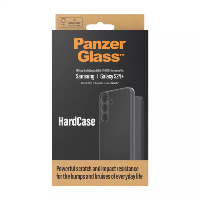 PanzerGlass ® HardCase Schwarz Samsung Galaxy S24+, Hülle, Samsung, Samsung - Galaxy S24 Plus, Schwarz