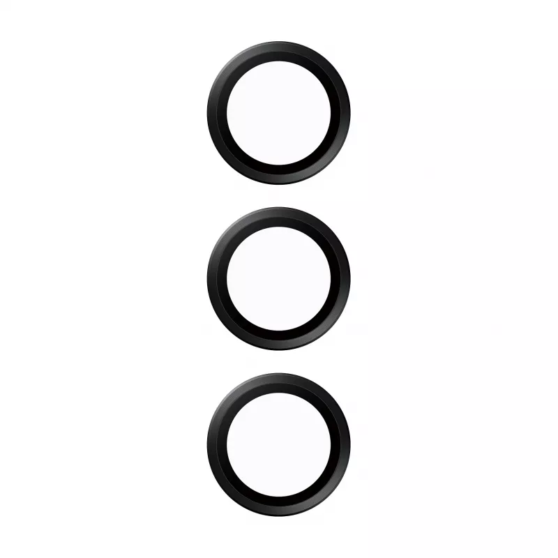 Kamera-Objektivschutz PanzerGlass Hoops für Samsung Galaxy A35 5G, gehärtetes Glas, schwarzer Rahmen