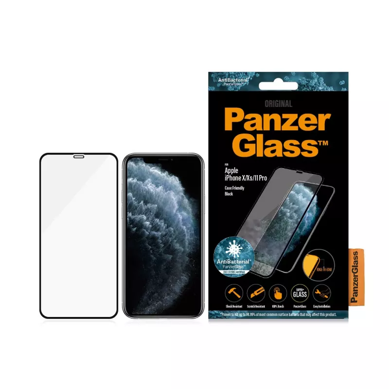 PanzerGlass ® Displayschutzfolie iPhone 11 Pro | Xs | X | Edge-to-Edge