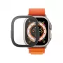 PanzerGlass ® Displayschutzfolie Full Body mit D3O® Apple Watch Ultra | 49mm | Schwarz