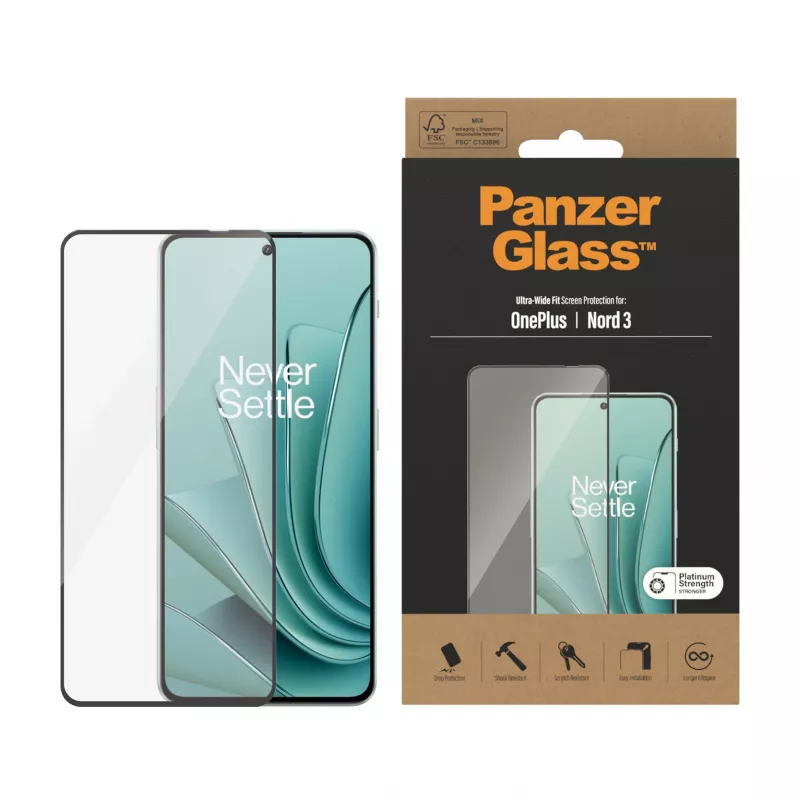 PanzerGlass® Displayschutzfolie OnePlus Nord 3 5G | Ultra-Wide Fit