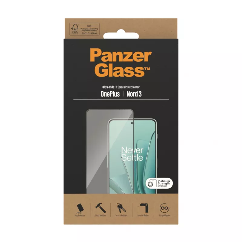 PanzerGlass® Displayschutzfolie OnePlus Nord 3 5G | Ultra-Wide Fit