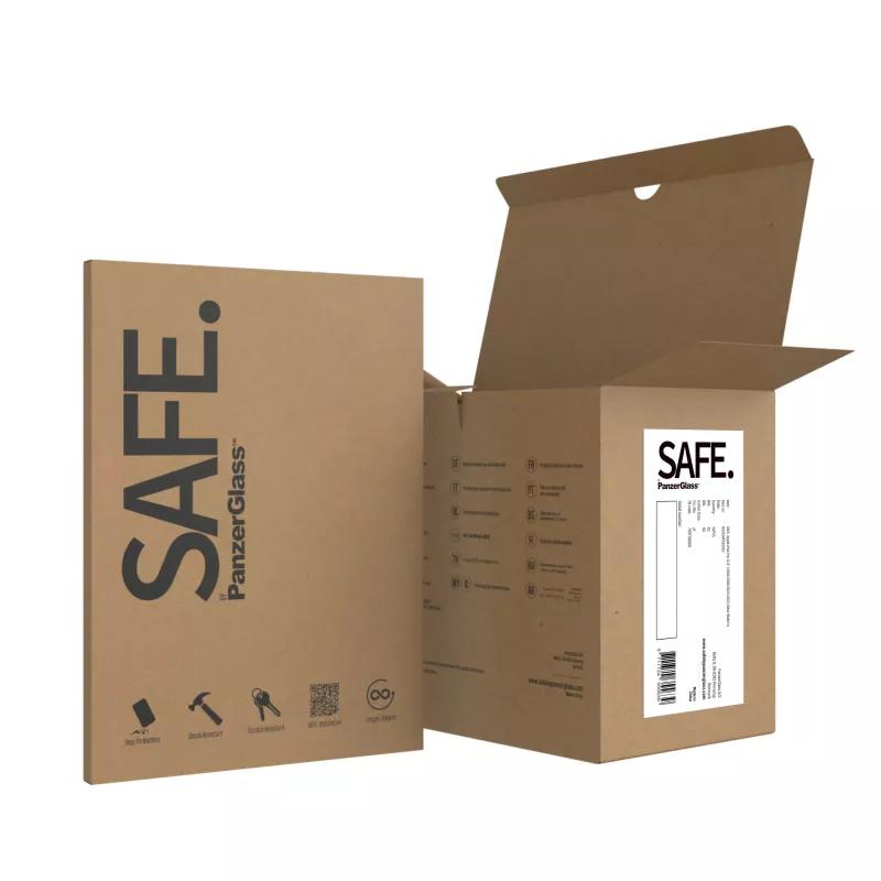 PanzerGlass SAFE. by ® Displayschutz iPad Pro 12.9'' (2018, 2020-2022) | Ultra-Wide Fit | Großpackung