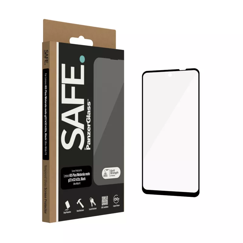 PanzerGlass SAFE. by ® Displayschutzfolie Lenovo K15 Plus | Motorola moto g22 | e32 | e32s