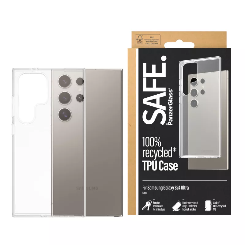 PanzerGlass SAFE. by ® TPU Hülle Samsung Galaxy S24 Ultra | Transparent