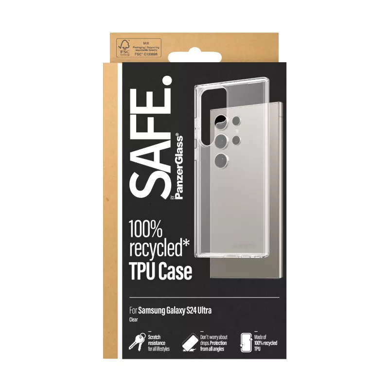 PanzerGlass SAFE. by ® TPU Hülle Samsung Galaxy S24 Ultra | Transparent