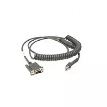 Zebra CBA-R46-C09ZBR serielles Kabel Schwarz 2,8 m RS232 DB9