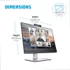 HP E24m G4 FHD USB-C Conferencing Monitor Computermonitor 60,5 cm (23,8″) 1920 x 1080 Pixel Full HD Schwarz, Silber