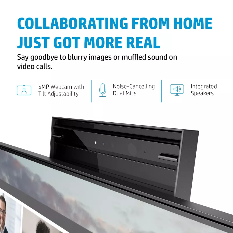 HP E24m G4 FHD USB-C Conferencing Monitor Computermonitor 60,5 cm (23,8″) 1920 x 1080 Pixel Full HD Schwarz, Silber