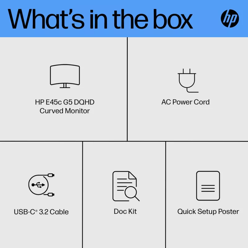 Monitor HP E45c G5 44.5 inch Dual QHD LCD 5120 x 1440