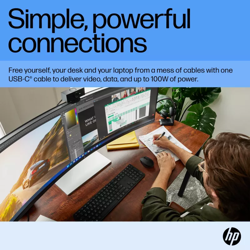 Monitor HP E45c G5 44.5 inch Dual QHD LCD 5120 x 1440