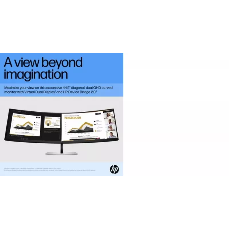 Monitor HP E45c G5 45 Zoll Curved Display LCD DQHD Auflösung