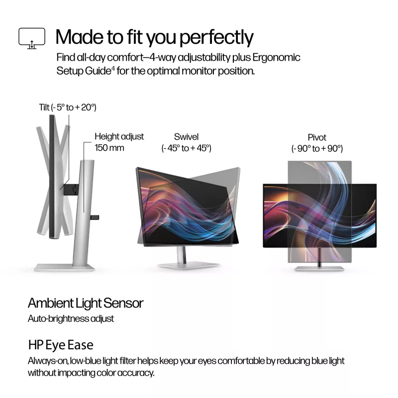 HP Series 7 Pro 27 Zoll 4K Thunderbolt 4 Monitor – 727pk