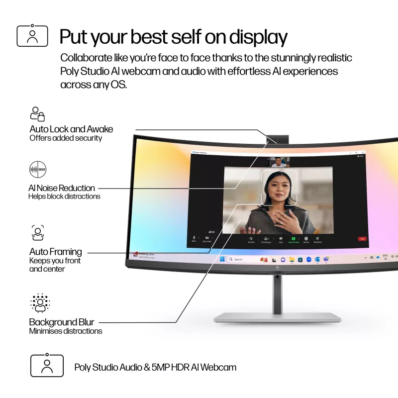 HP Series 7 Pro 34 Zoll WQHD Konferenzmonitor IPS LCD 3440 x 1440
