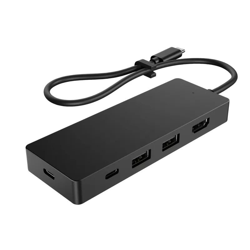 USB-C Travel Hub G3 — HP, USB-3.2-Gen-2-Typ-C-Host, HDMI, USB-A, PD bis zu 65 W, 116×41,9×14,5 mm