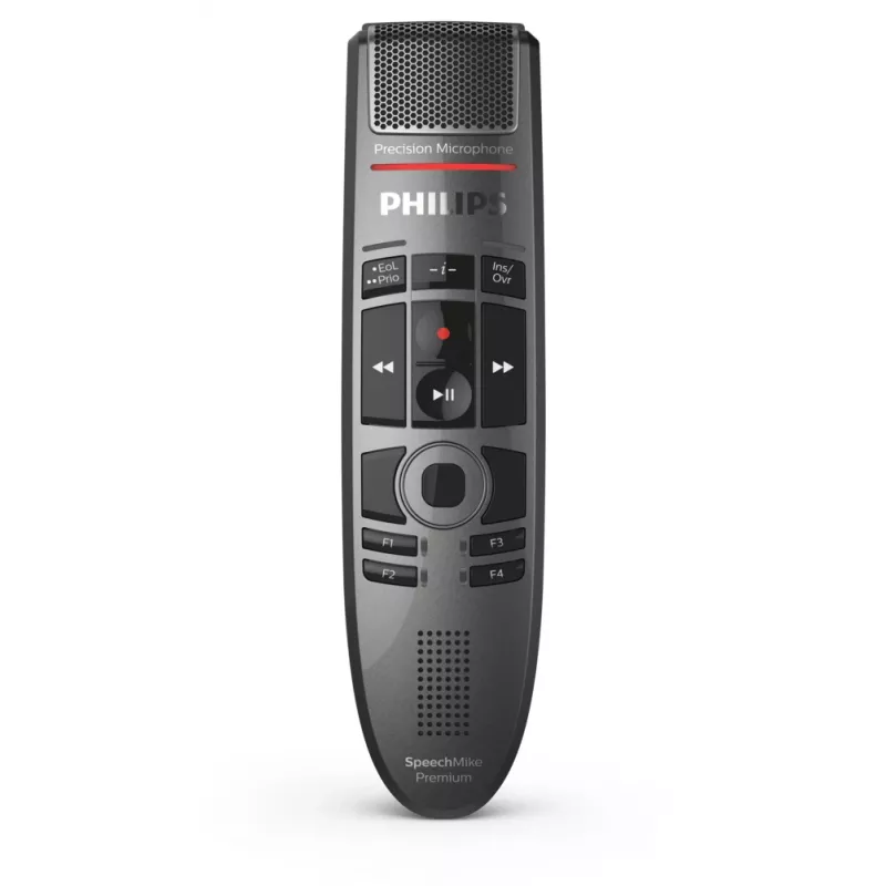 Mikrofon Philips SpeechMike Premium Touch Schwarz Unidirektional USB Kabelgebunden -37 dB