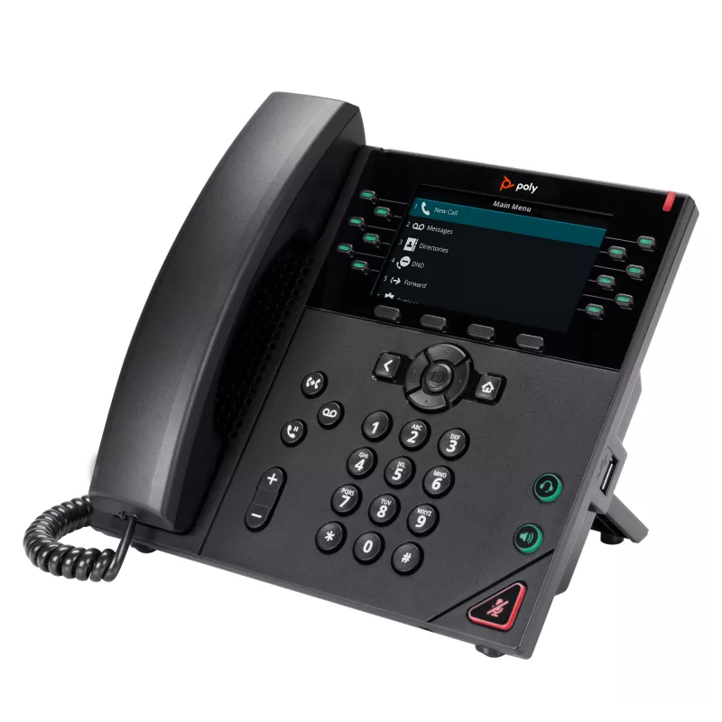 HP Poly VVX 450 12-Line IP Phone und PoE-fähig