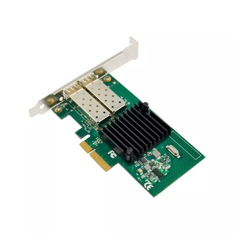 PCIe x4 Netzwerkadapter MicroConnect MC-PCIEX4-I350-F2 mit Intel I350 Chipsatz, Dual-Port