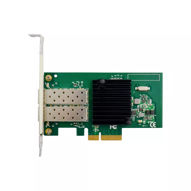 PCIe x4 Netzwerkadapter MicroConnect MC-PCIEX4-I350-F2 mit Intel I350 Chipsatz, Dual-Port