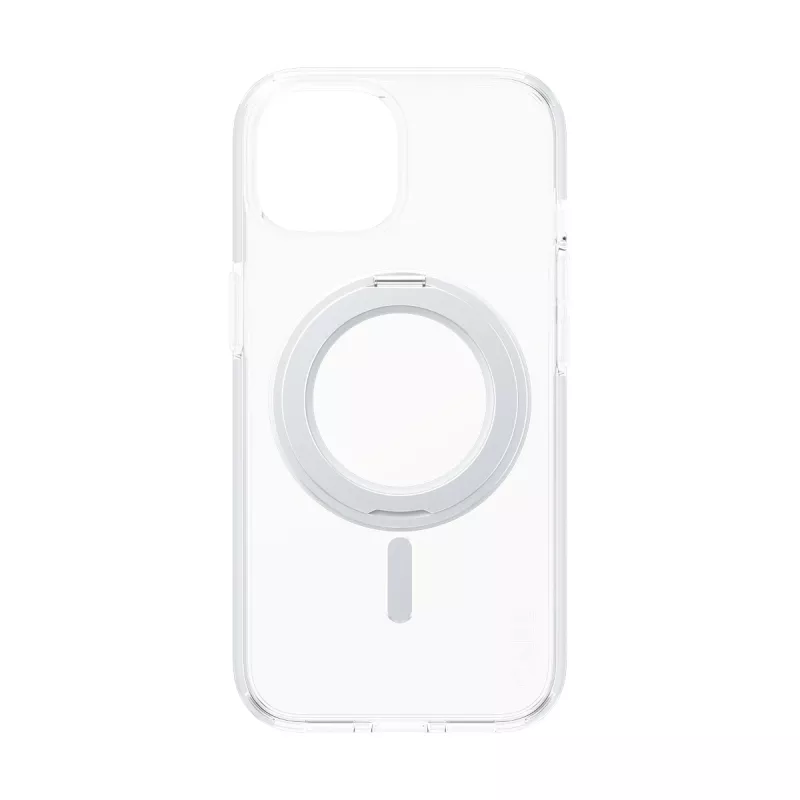 PanzerGlass CARE™ by ® Hülle Transparent w. Silver Kickstand & MagSafe iPhone 15