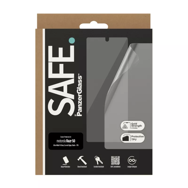 PanzerGlass SAFE. by ® Displayschutz Motorola Razr 60 | Razr 50 | Glas & Folie