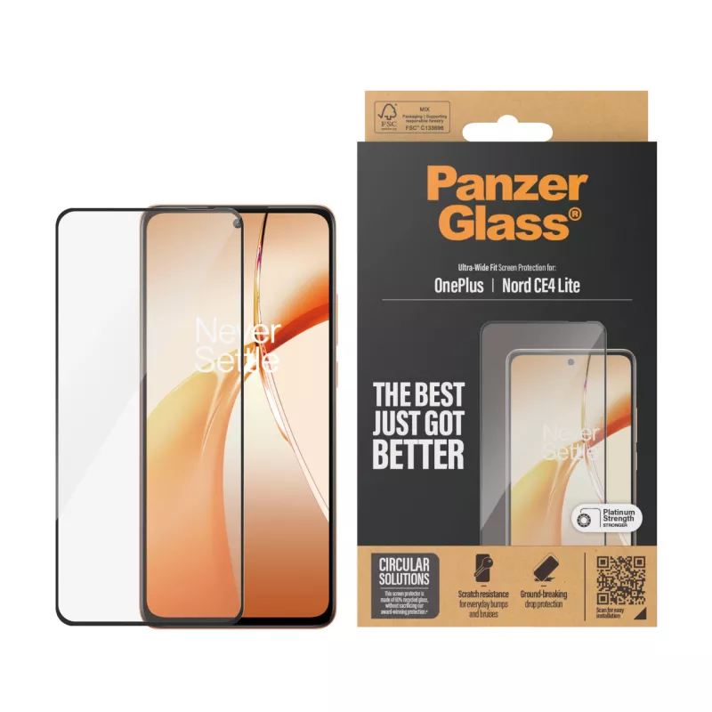 PanzerGlass ® Displayschutz OnePlus Nord CE4 Lite | Ultra-Wide Fit
