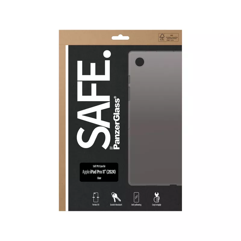 PanzerGlass SAFE. by ® TPU Hülle Transparent iPad Pro 11'' (2024)