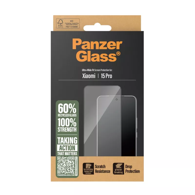 PanzerGlass ® Displayschutzfolie Xiaomi 15 Pro | Ultra-Wide Fit