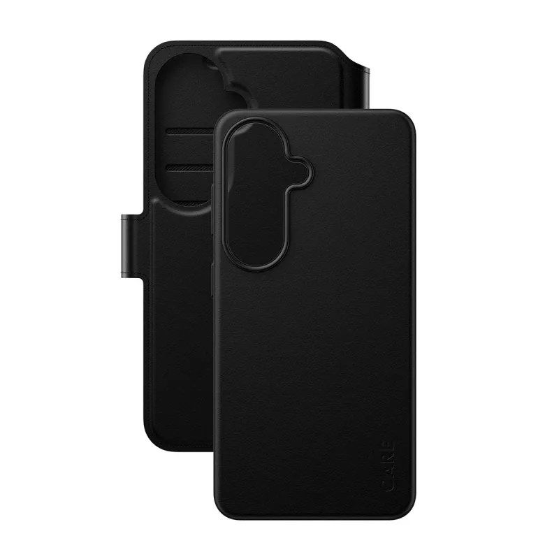 PanzerGlass CARE 2-in-1 Brieftasche-Hülle mit Qi für Samsung Galaxy S26, transparente Hülle
