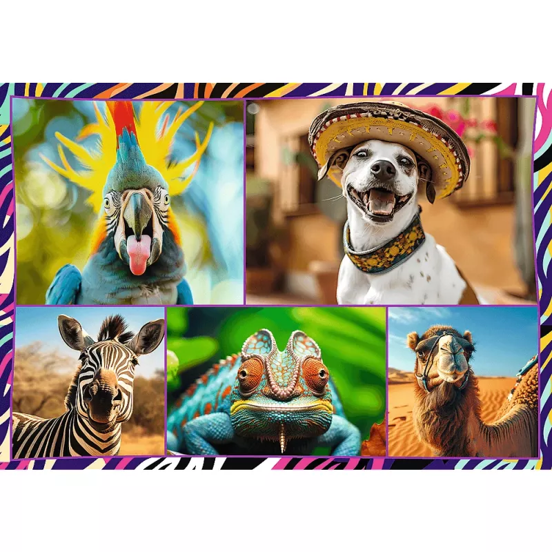 Puzzle TREFL Funny — 4 x 250 Teile, Themen-Set für Kinder