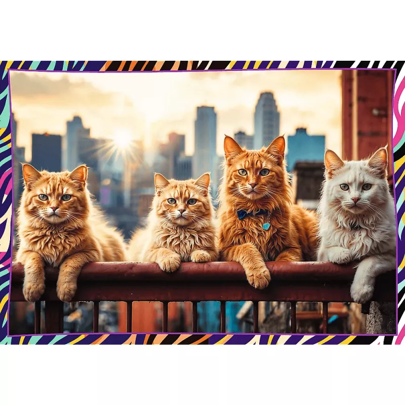Puzzle TREFL Funny — 4 x 250 Teile, Themen-Set für Kinder